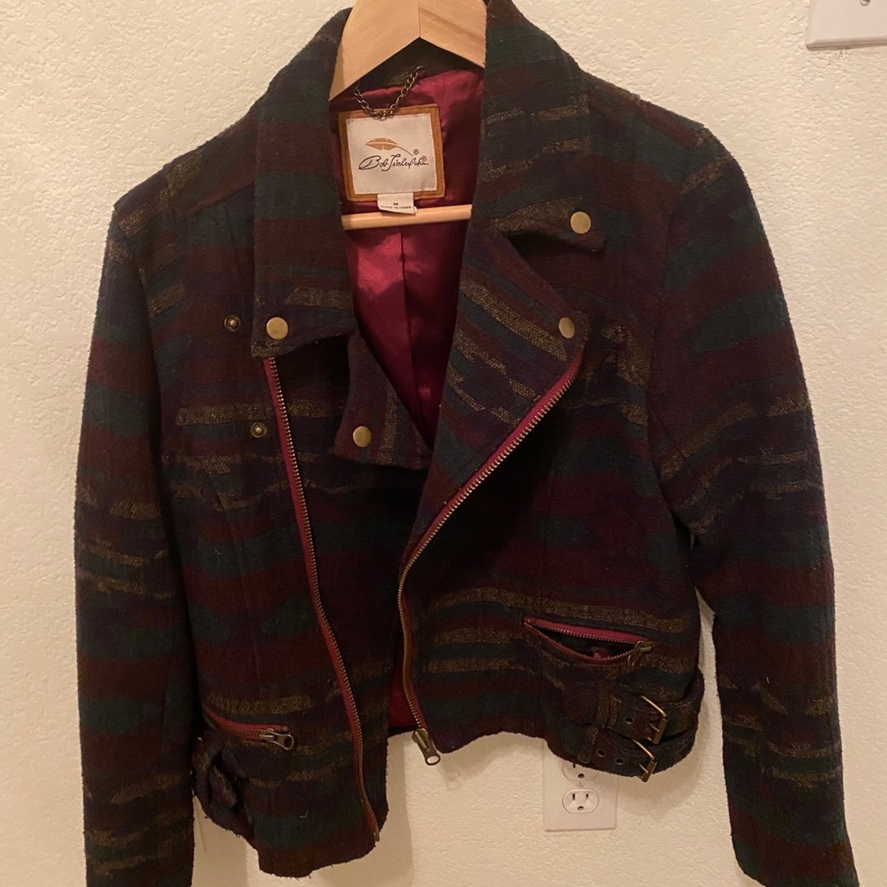 Bob Timberlake wool moto jacket